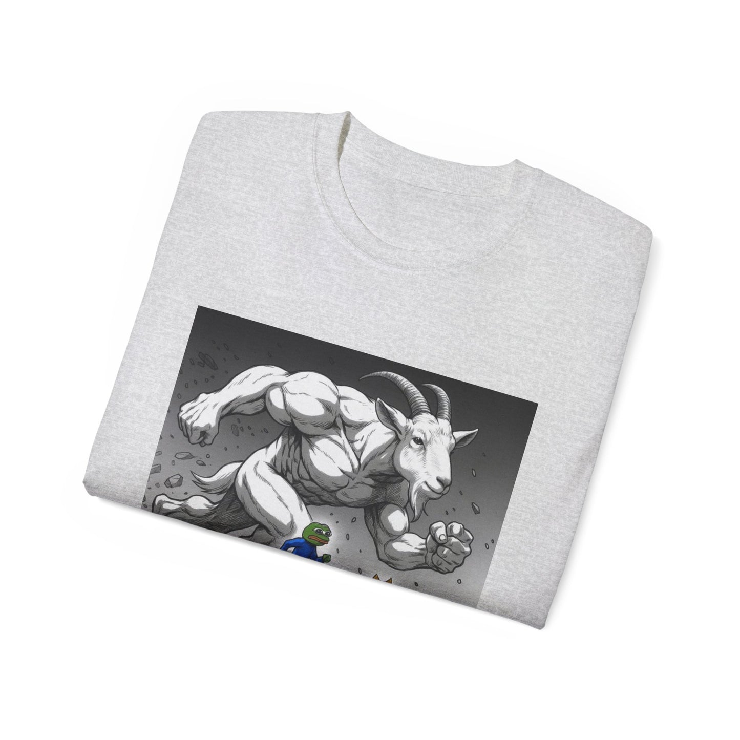 Epic Goat Chase Unisex Tee, Art Tee, Graphic Shirt, Gift for Animal Lovers, Funny T-Shirt, Cartoon Art Tee
