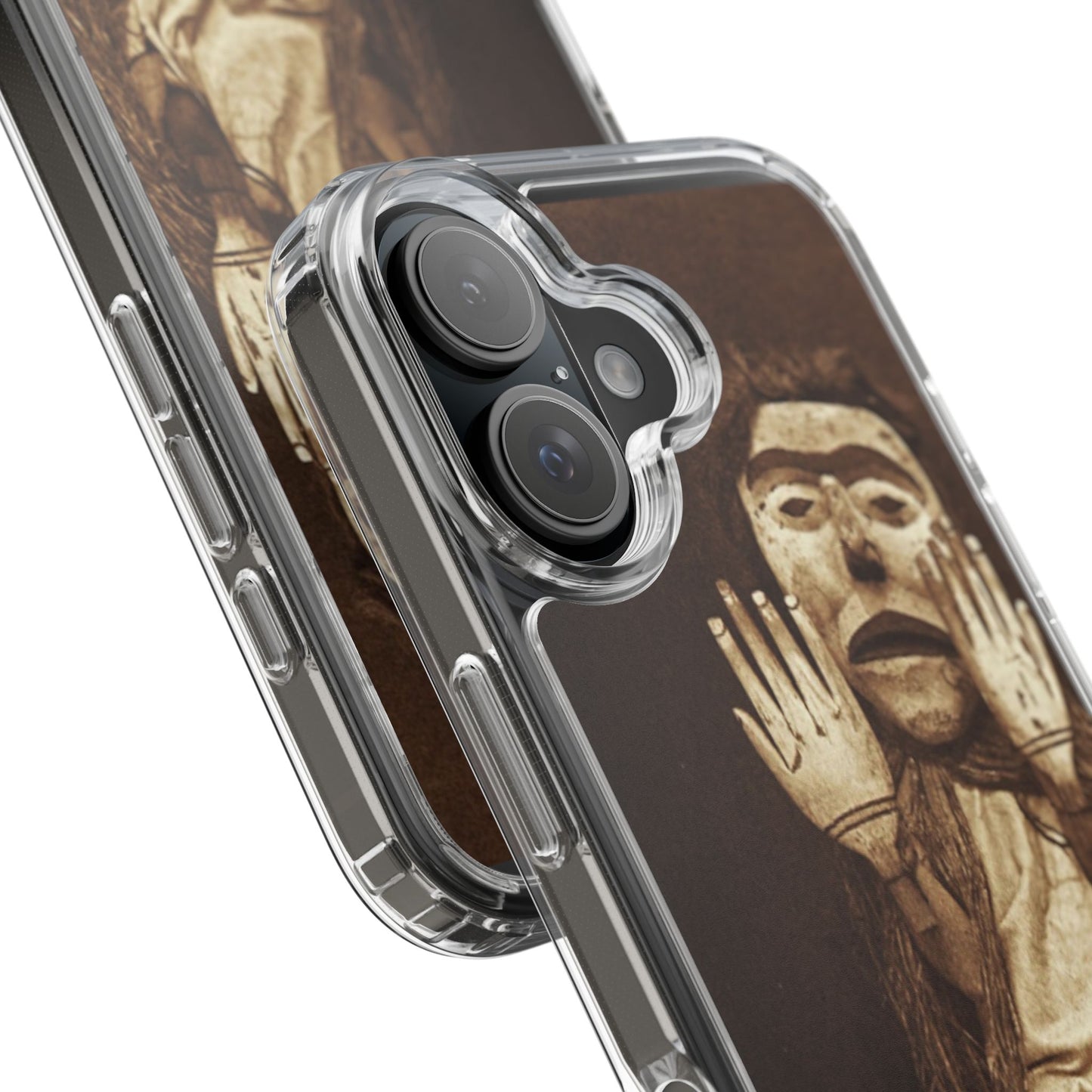Yei Unique Clear Phone Case with Vintage Puppet Design, Artistic Phone Cover, Retro Style Protection, Gifts for Theater Lovers, Customized [...]