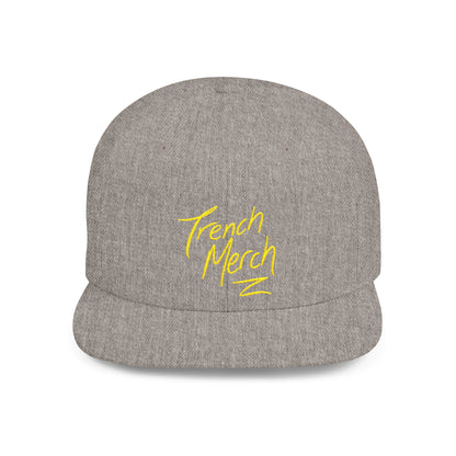 Trench Merch Trendy Flat Bill Snapback Hat, Cool Streetwear Cap for Casual Outings, Outdoor Events, Festivals, Unique Gift for Hip-Hop Fans