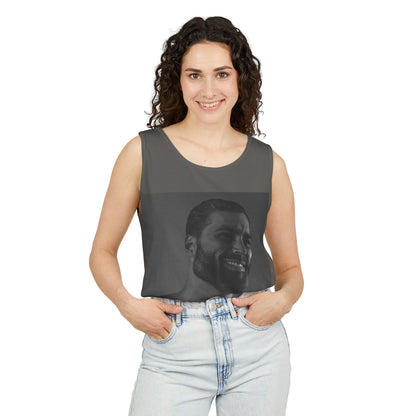 GIGA Unisex Garment-Dyed Tank Top, Summer Apparel, Funny Graphic Tee, Workout Wear, Unique Gift Idea, Casual Outfit