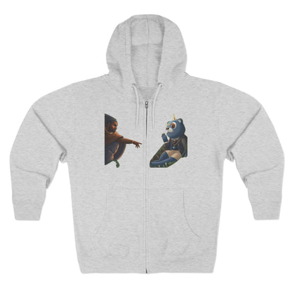 4NBT Unisex Graphic Zip Hoodie with Unique Designs, Cozy Casual Wear, Perfect Gift for Friends, Streetwear Essentials, Unisex Fashion Item