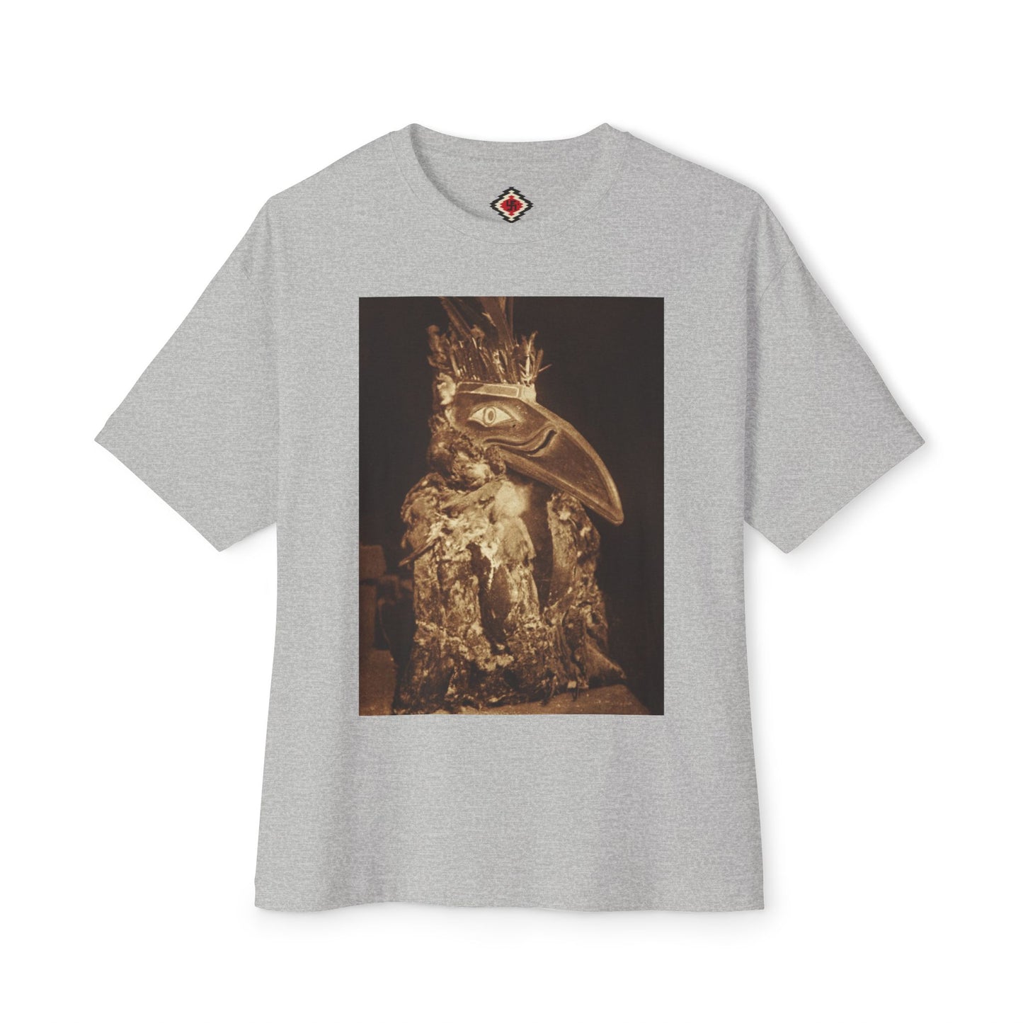 Yei Artistic Oversized Boxy Tee - Unique Graphic Tee, Statement Shirt, Casual Wear, Gift for Art Lovers, Trendy Streetwear