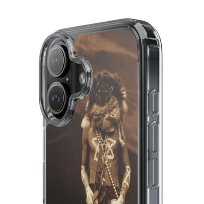 Vintage Spirit Animal Clear Phone Case, Eco-Friendly Cell Phone Cover, Unique Gift for Nature Lovers, Boho Style Mobile Accessory, [...]