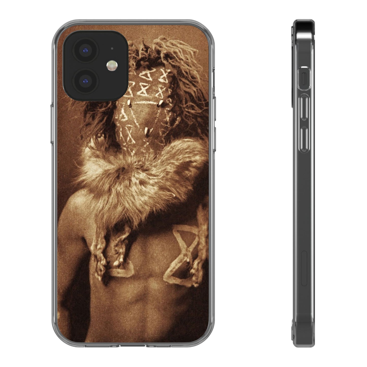 Yei Artistic Clear Phone Case for Unique Expression, Phone Accessories, Nature Lovers, Boho Style, Gift for Him/Her