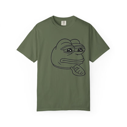 Thoughtful Pepe Unisex T-Shirt, Funny Graphic Tee, Gift for Friends, Casual Wear, Meme Inspired Fashion