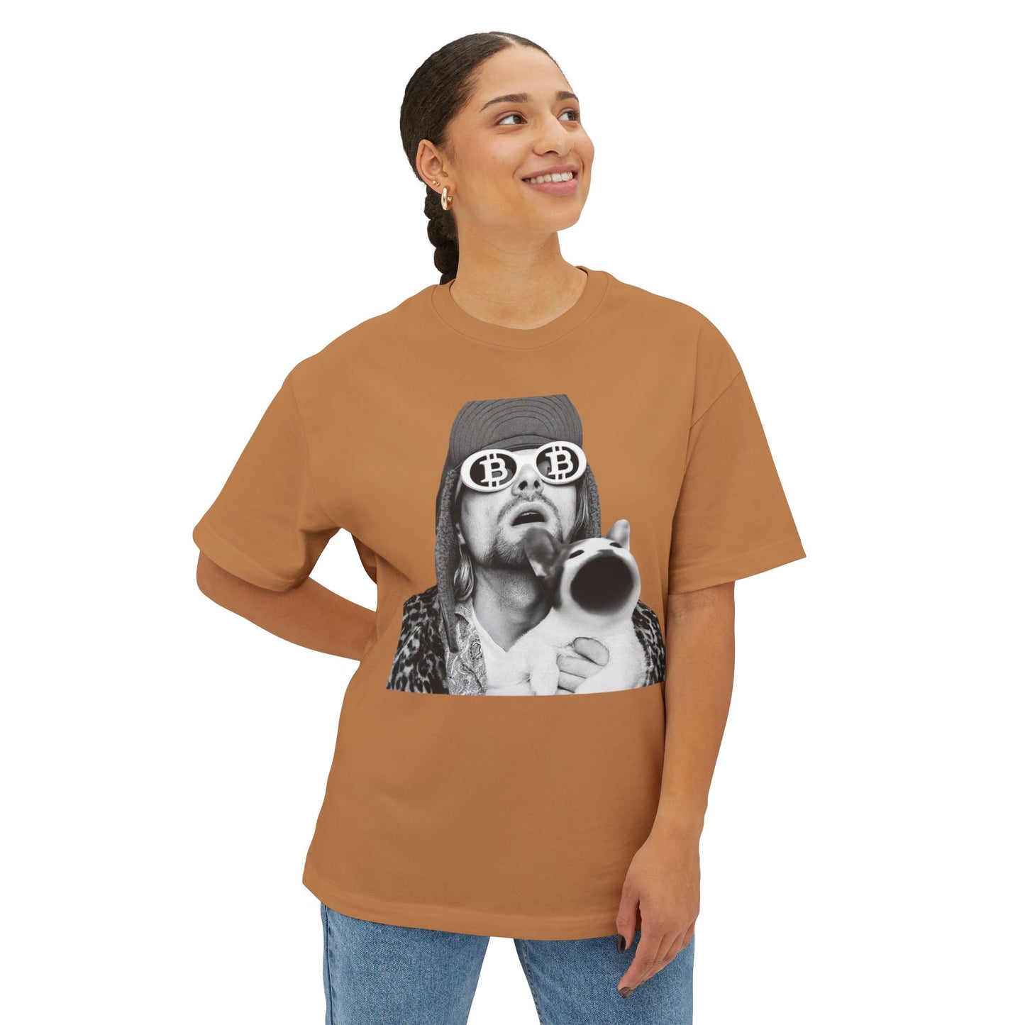 POPCAT Graphic Tee, Relaxed Fashion Top, Unique Gift for Cat Lovers, Funny Statement Shirt, Ideal for Gift Giving