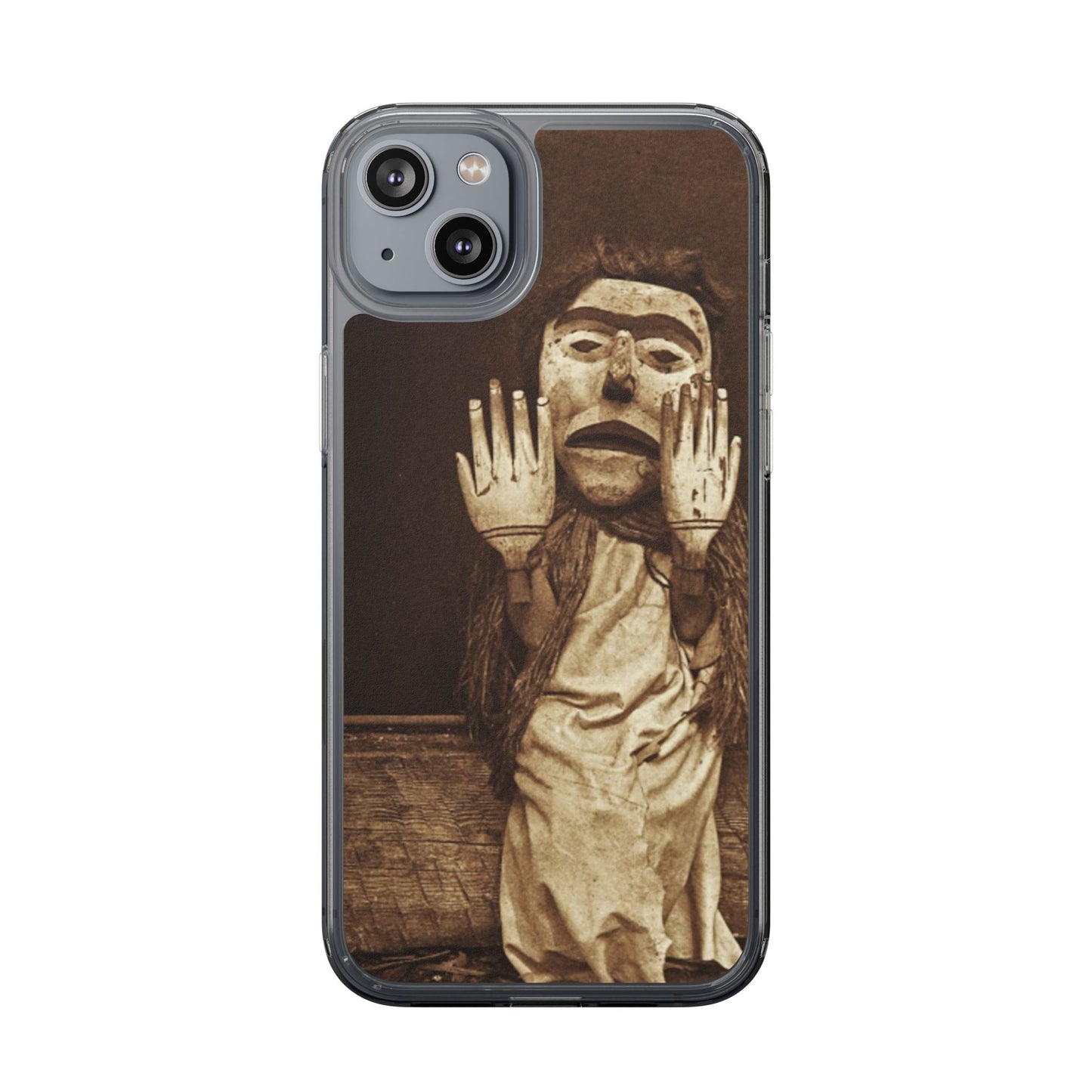Yei Unique Clear Phone Case with Vintage Puppet Design, Artistic Phone Cover, Retro Style Protection, Gifts for Theater Lovers, Customized [...]