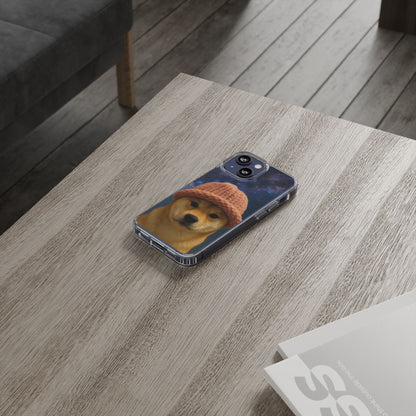 WIF Lovers Clear Phone Case, Cute Phone Cover for Animal Lovers, Pet Gift, Trendy Smartphone Accessory, Unique Dog Case