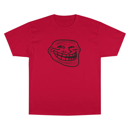 TROLL Funny Meme Champion T-Shirt, Humor Shirt, Gift for Gamers, Casual Wear, Laughing Face Tee, Perfect for Parties