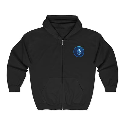 Ethereum Unisex Heavy Blend™ Full Zip Hooded Sweatshirt
