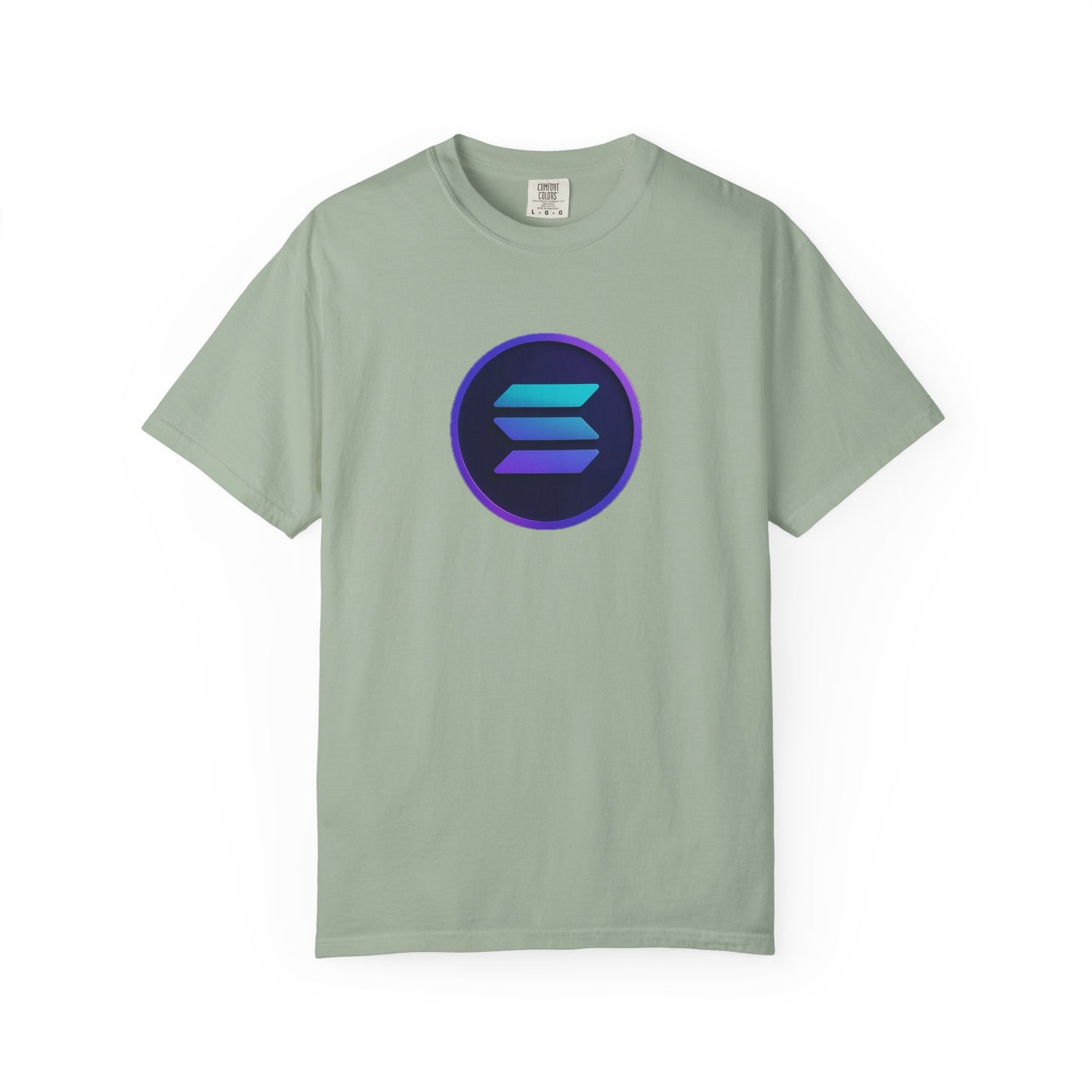 Solana Stylish Garment-Dyed T-Shirt with Colorful Logo, Trendy Graphic Tee, Casual Wear, Everyday Comfort, Perfect Gift Idea