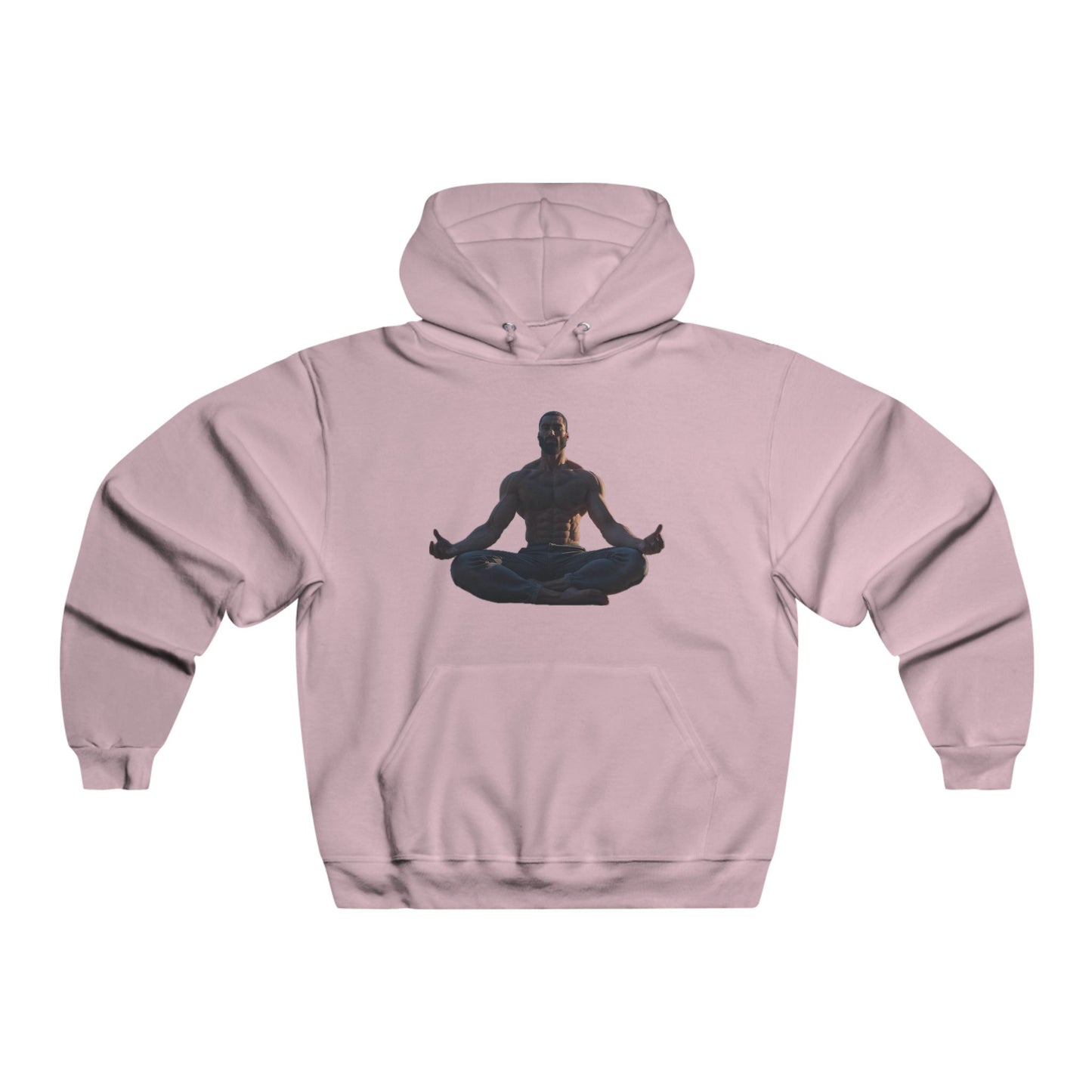 GIGA Meditation Hoodie | Gigachad Inspirational Sweatshirt, Unisex Pullover, Yoga Gift, Relaxation Attire, Casual Wear