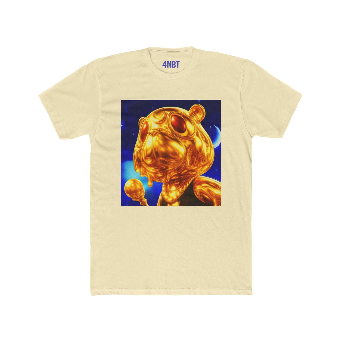 4NBT Golden Bear Unisex Crew Tee, Funky Graphic T-Shirt, Casual Streetwear, Unique Gift, Art Tee for Animal Lovers