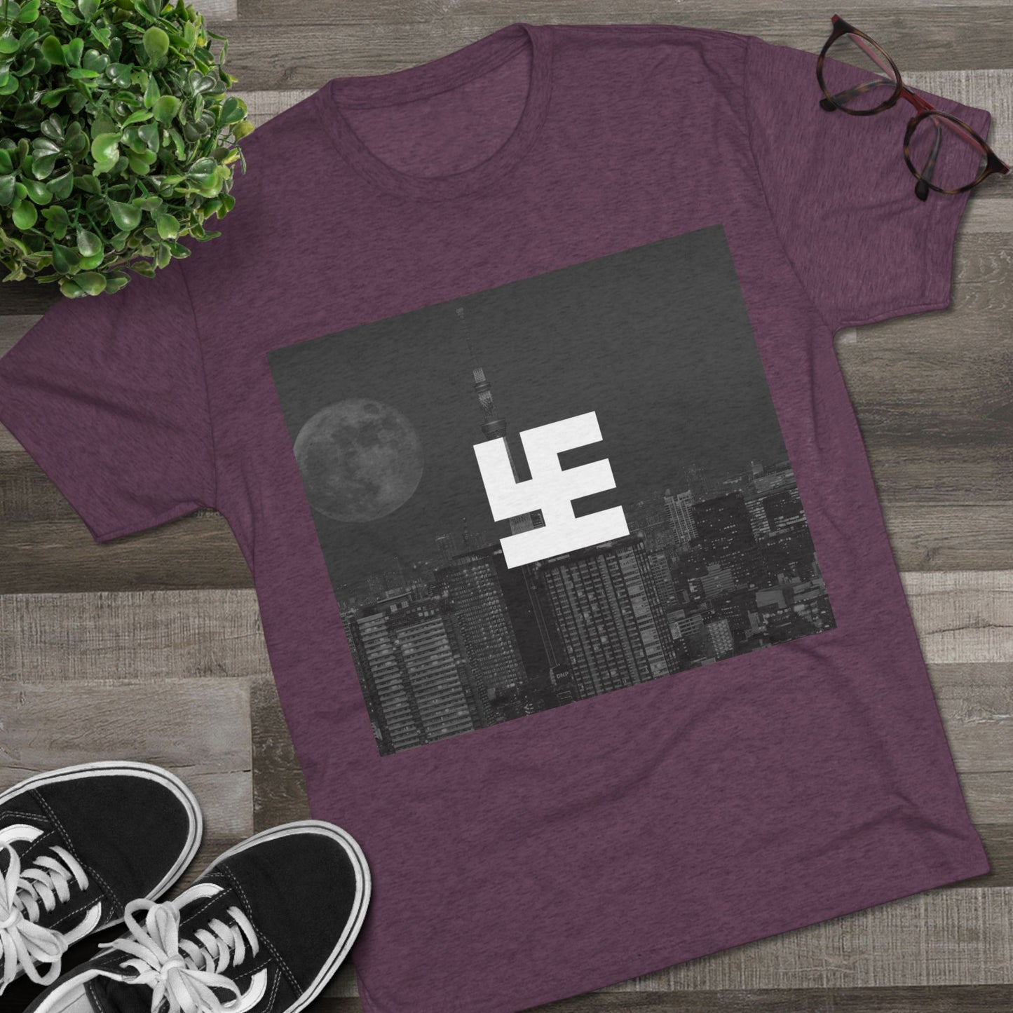Swasticoin Urban Skyline Graphic Tee, Vintage City Aesthetic Shirt, Unisex Tri-Blend Crew Tee for Casual Style, Perfect Gift for City Lovers, [...]