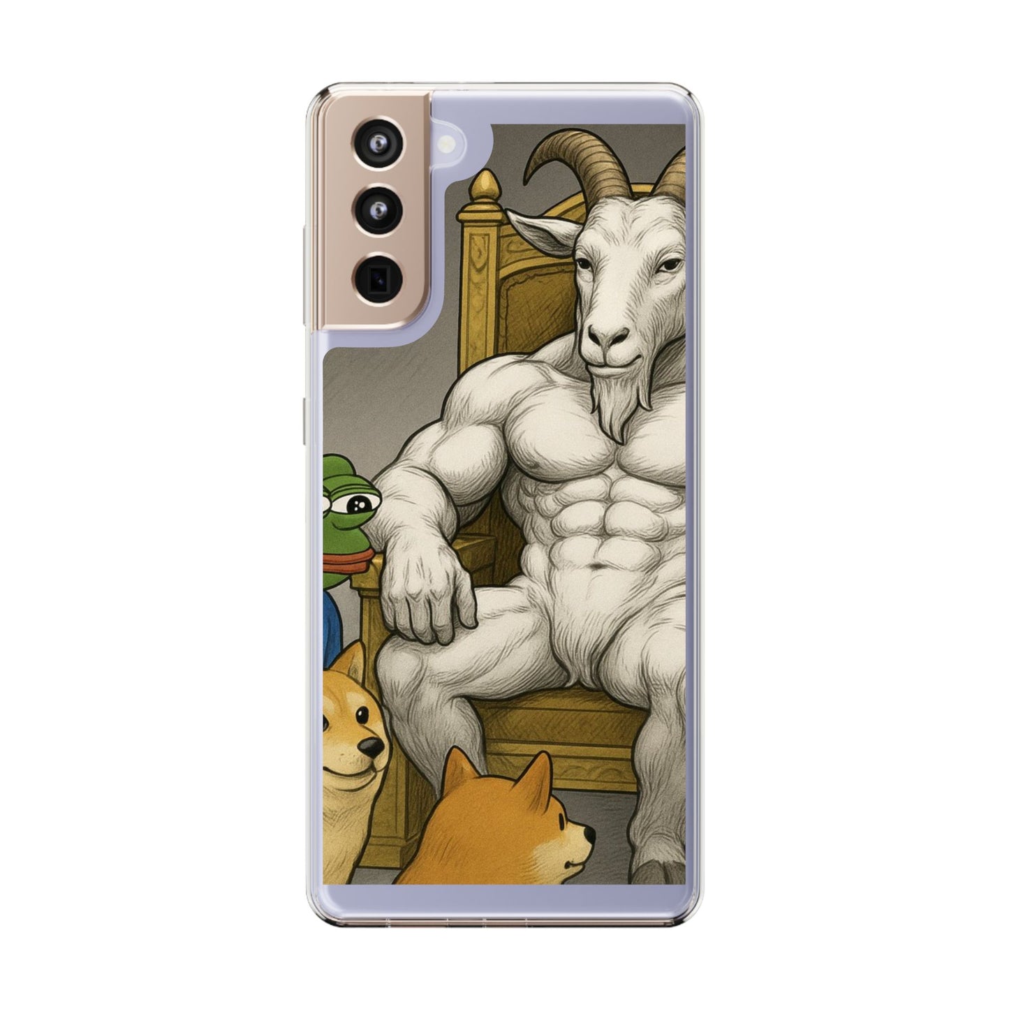 Whimsical Clear Phone Cases with Goat Design - Perfect Gift for Animal Lovers, Unique Phone Accessories, Fun Cell Phone Cases, Quirky [...]