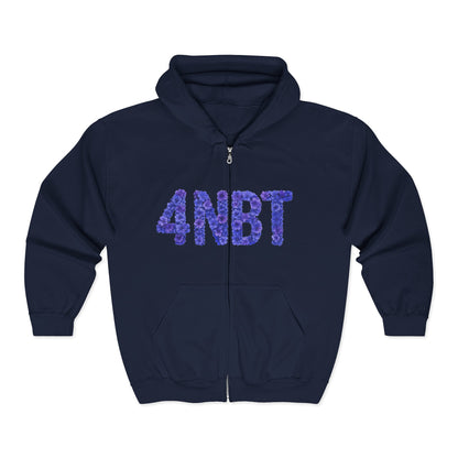 Colorful 4NBT Unisex Zip Hoodie | Casual Wear, Gift, Streetwear, Cozy Layering, Spring Fashion
