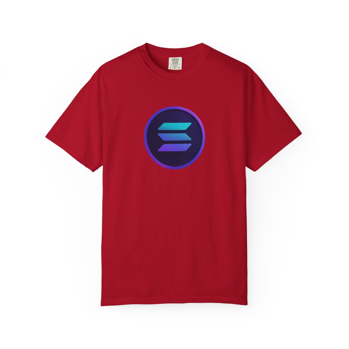 Solana Stylish Garment-Dyed T-Shirt with Colorful Logo, Trendy Graphic Tee, Casual Wear, Everyday Comfort, Perfect Gift Idea