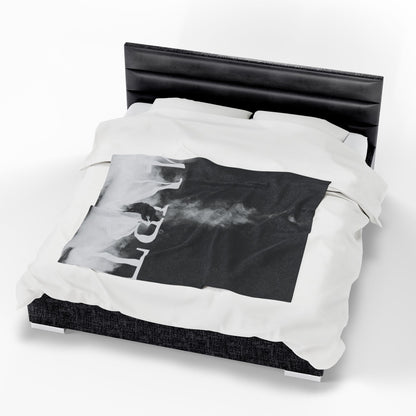 4NBT Cozy Velveteen Plush Blanket - Perfect for Home Decor, Gift for Him/Her, Snuggle Nights, Cold Weather, or Any Occasion