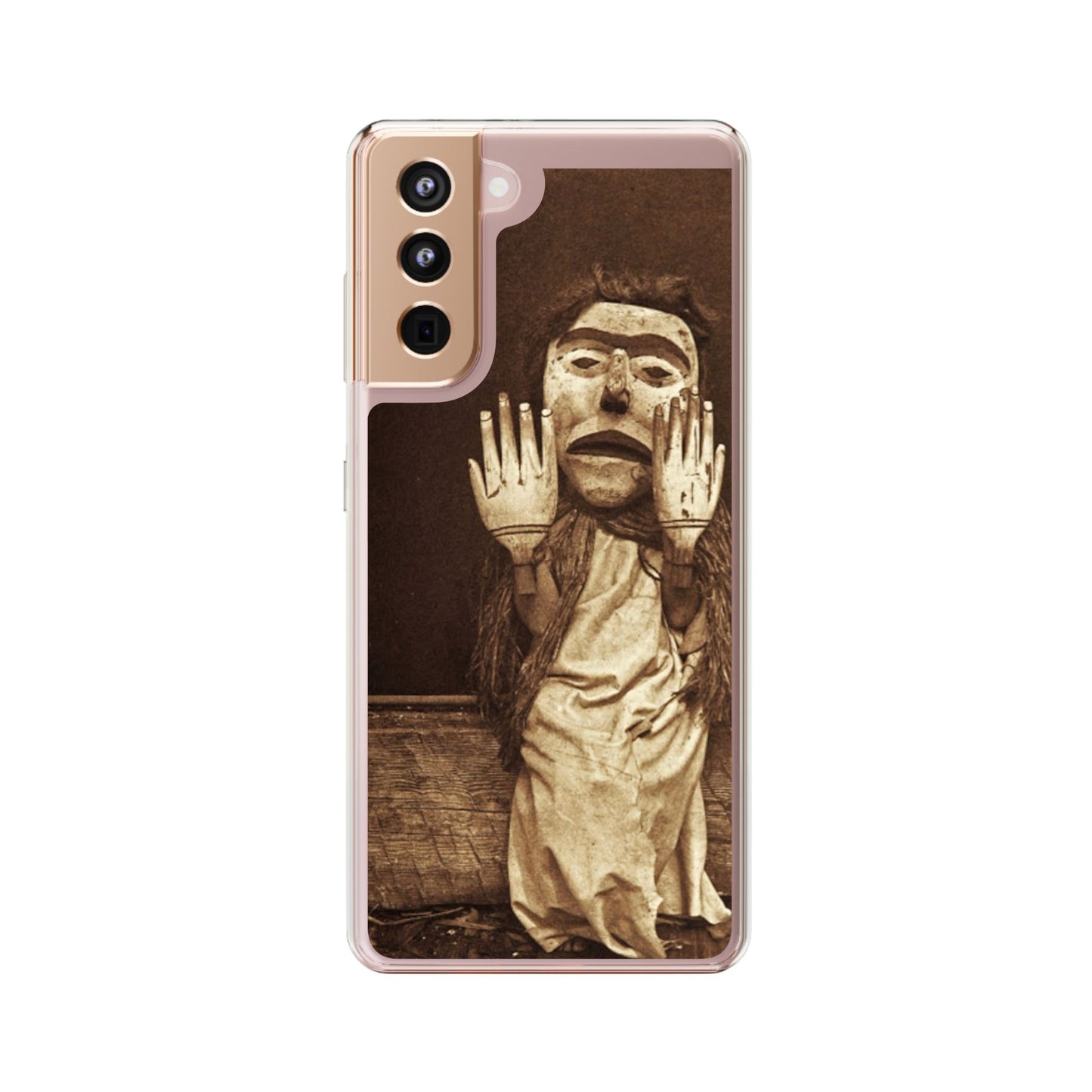 Yei Unique Clear Phone Case with Vintage Puppet Design, Artistic Phone Cover, Retro Style Protection, Gifts for Theater Lovers, Customized [...]