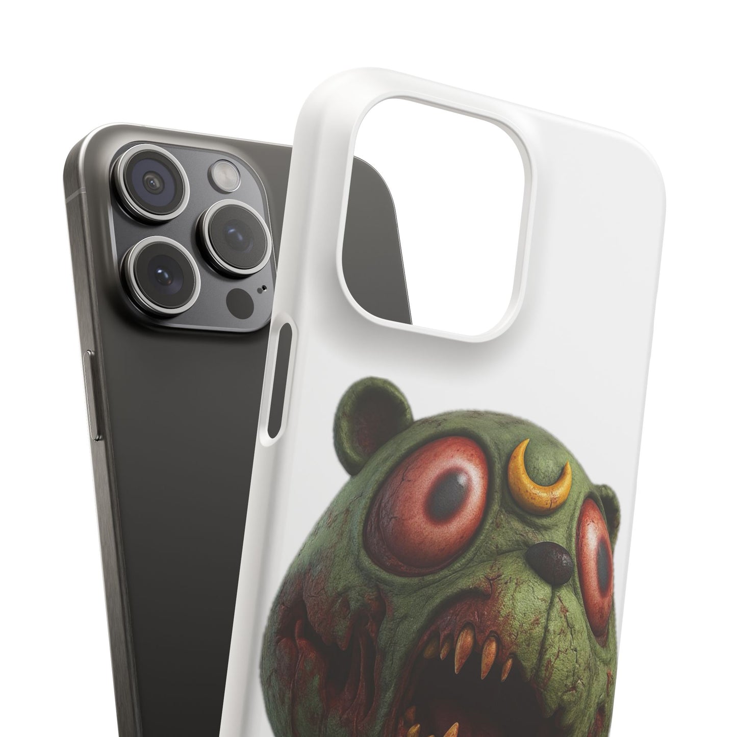 4NBT Zombie Bear Phone Case, Horror Snap Case, Cute but Spooky Accessory, Gift for Halloween, Unique Phone Cover