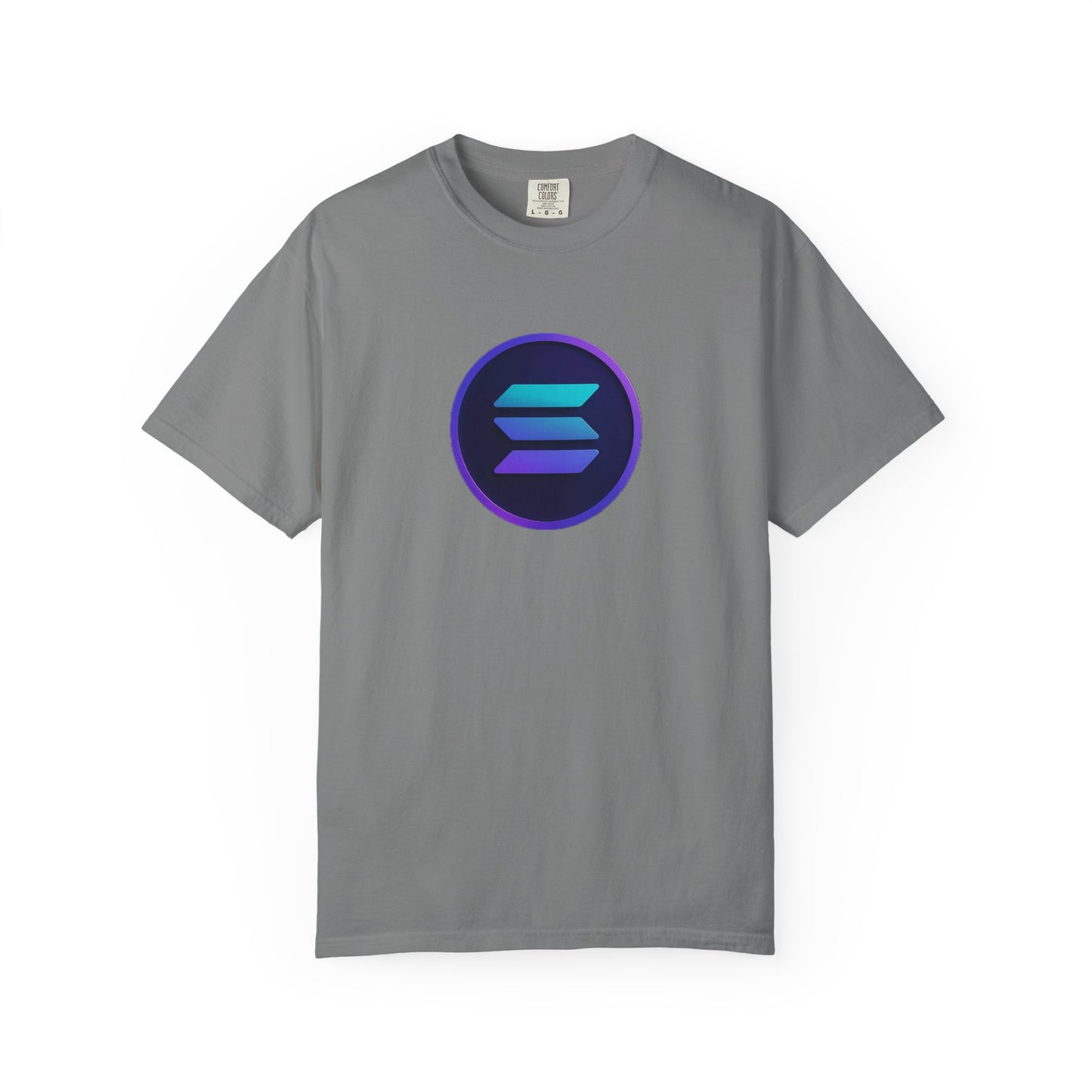Solana Stylish Garment-Dyed T-Shirt with Colorful Logo, Trendy Graphic Tee, Casual Wear, Everyday Comfort, Perfect Gift Idea