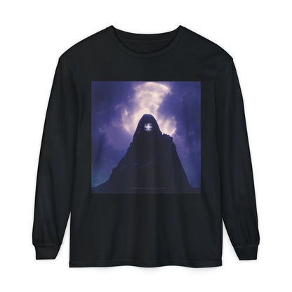 Swasticoin Mystical Mountain Long Sleeve T-Shirt | Unisex Graphic Tee, Trendy Layering Top, Casual Wear, Perfect Gift for Adventurers