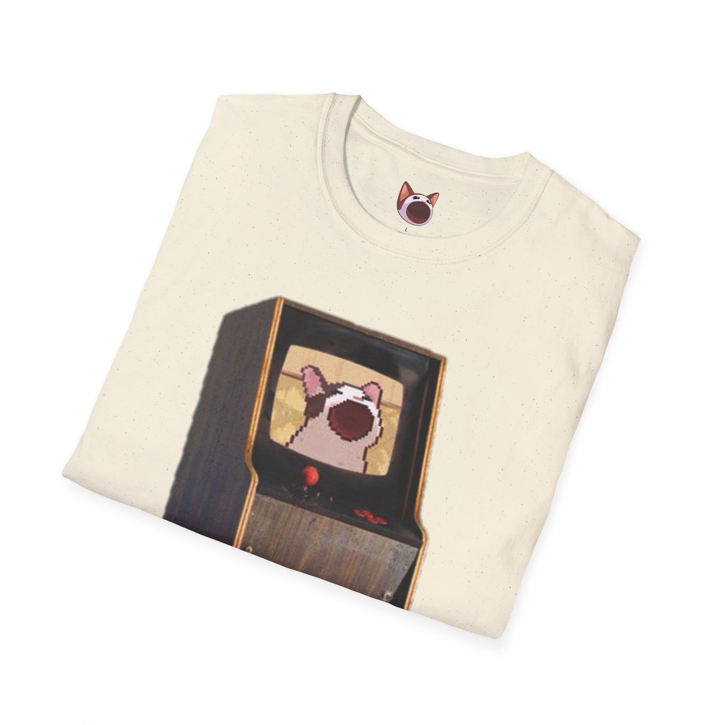 POPCAT Retro Arcade Unisex T-Shirt, Gamer Tee, Vintage Gaming Shirt, Gift for Gamers, Casual Wear