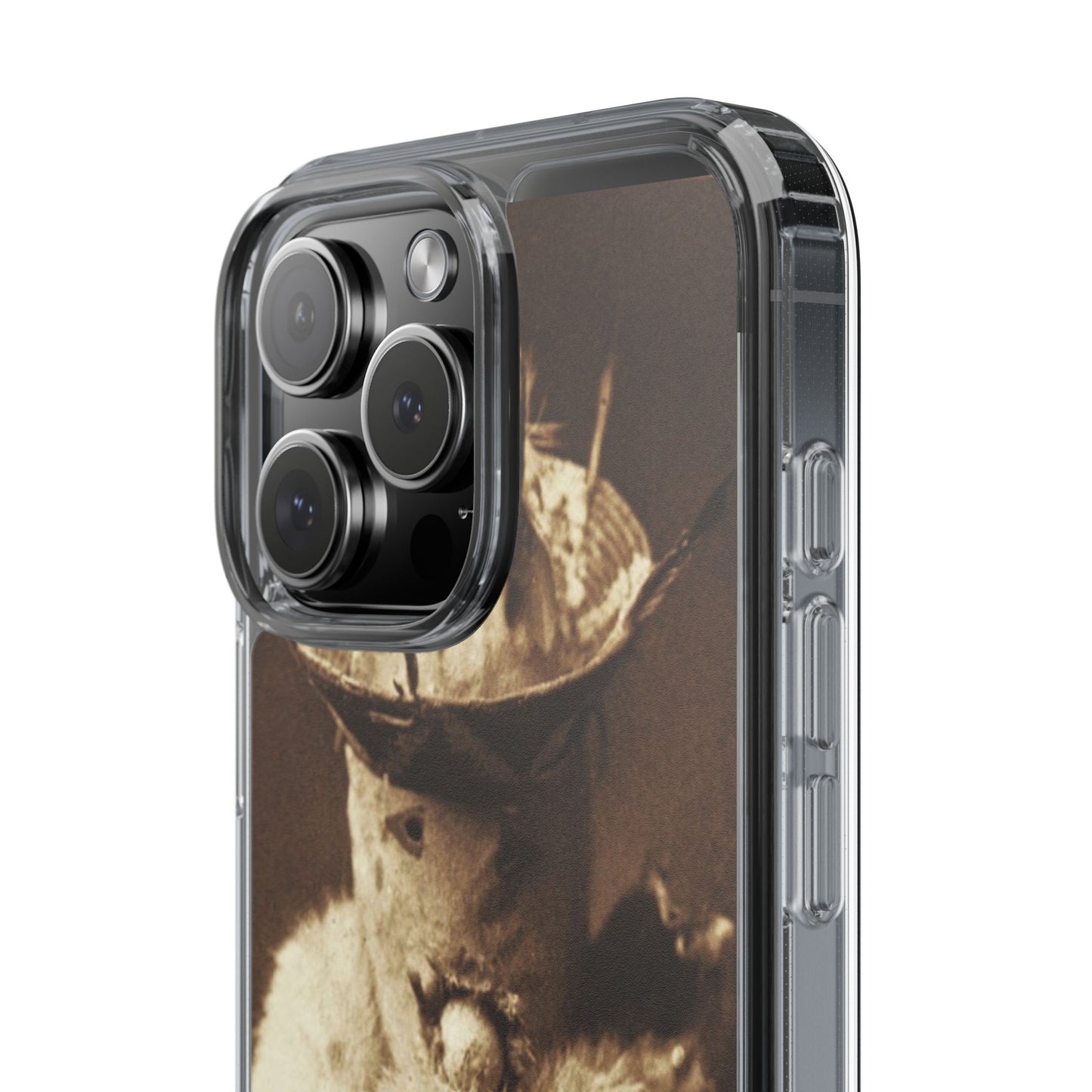 Yei Vintage Cat Photography Phone Case, Clear Cases, Unique Gift for Cat Lovers, Phone Accessory, Stylish Tech Gear, Animal Art
