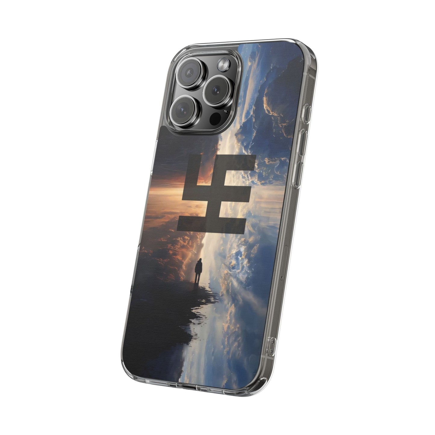 Swasticoin Nature-Themed Clear Phone Case, Unique Phone Cover with Scenic Design, Eco-Friendly Protection, Gift for Travelers, Custom Phone Accessory