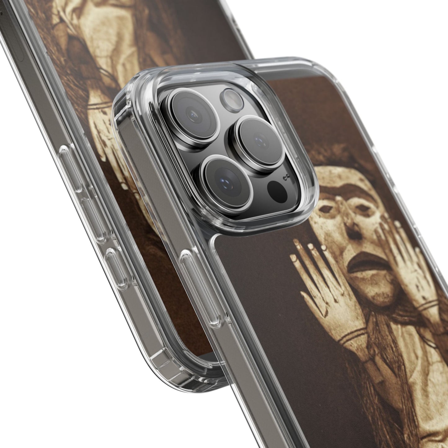Yei Unique Clear Phone Case with Vintage Puppet Design, Artistic Phone Cover, Retro Style Protection, Gifts for Theater Lovers, Customized [...]