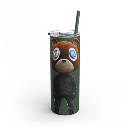 Ye Bear Tumbler, Cute Cartoon Drinkware, Funny Gift for Fans, Perfect for Birthdays & Holidays, 20oz Skinny Cup