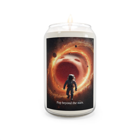 POPCAT Astronaut Space-Themed Scented Soy Candle: Pop Beyond the Stars | Aroma Therapy, Home Decor, Gift for Space Lovers