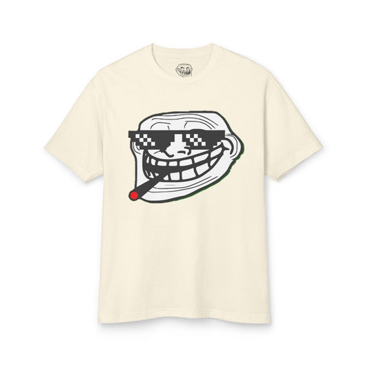 TROLL T-Shirt featuring Troll Face Graphic, Casual Humor Tee, Funny Gift for Friends, Streetwear Style, Lightweight Comfort