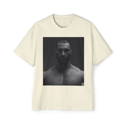 GIGA Stylish Men's Oversized Tee for Comfort Lovers, Casual Wear, Street Style, Gift for Him, Trendy Tee with Gigachad Design