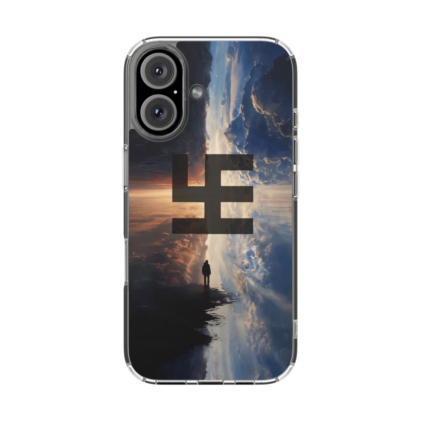 Swasticoin Nature-Themed Clear Phone Case, Unique Phone Cover with Scenic Design, Eco-Friendly Protection, Gift for Travelers, Custom Phone Accessory