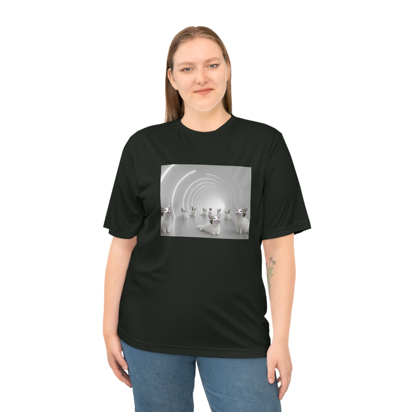 POPCAT Unisex Performance T-shirt with Unique Design, Fitness Apparel, Casual Wear, Gift for Him/Her, Sports Tee, Activewear