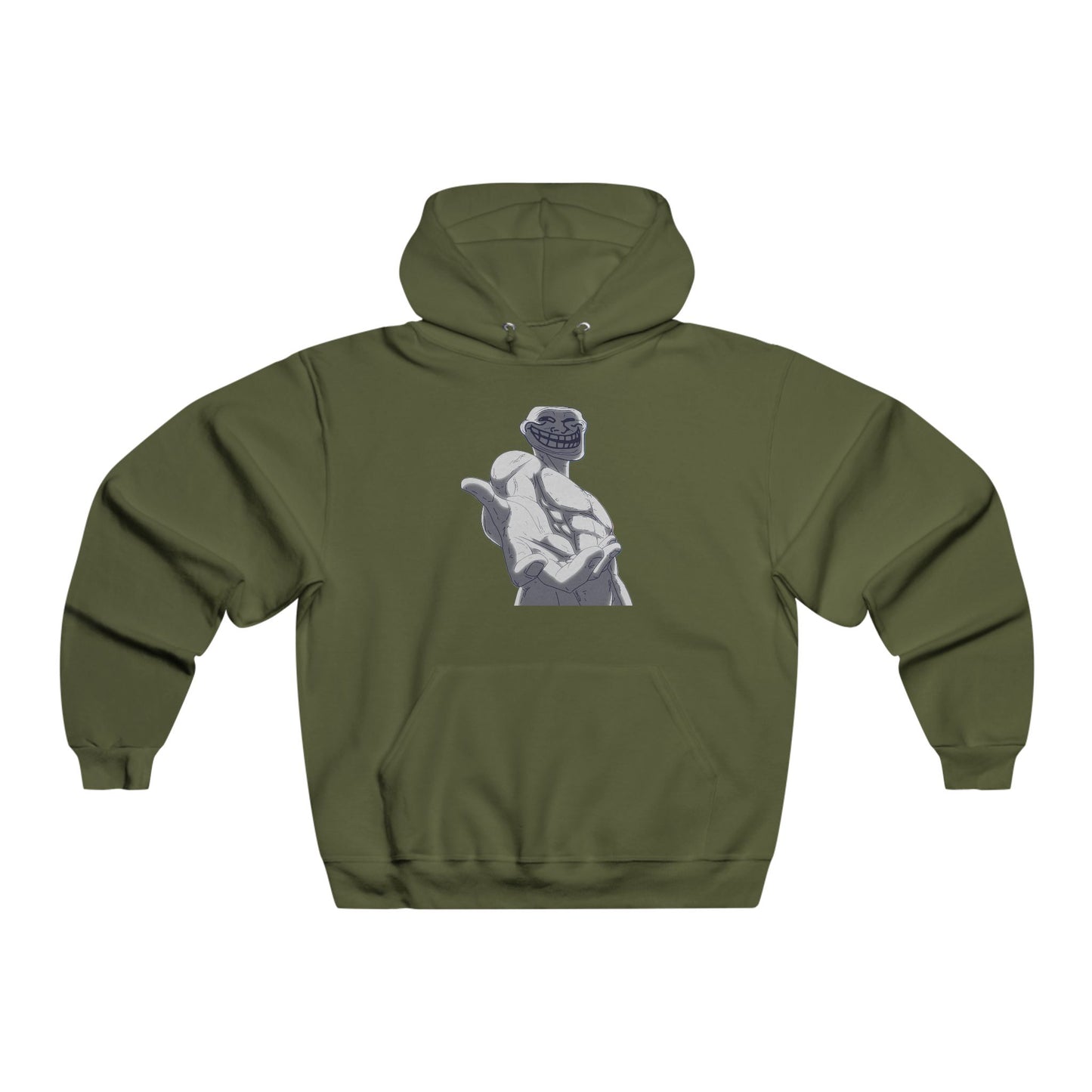 Troll Graphic Hooded Sweatshirt, Casual Hoodie, Streetwear Gift, Cozy Pullover, Unique Dad Sweatshirt, Perfect for Fall