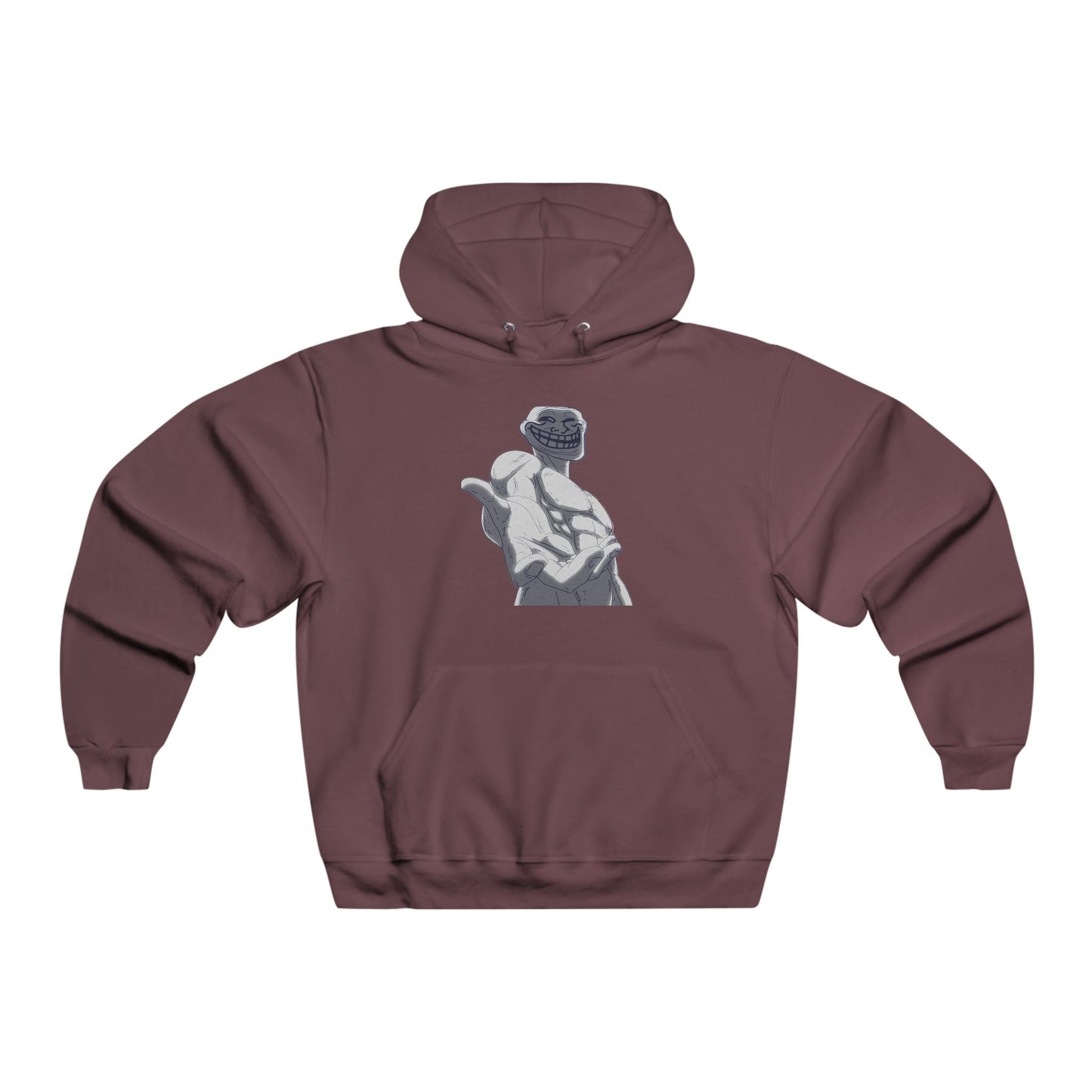 Troll Graphic Hooded Sweatshirt, Casual Hoodie, Streetwear Gift, Cozy Pullover, Unique Dad Sweatshirt, Perfect for Fall