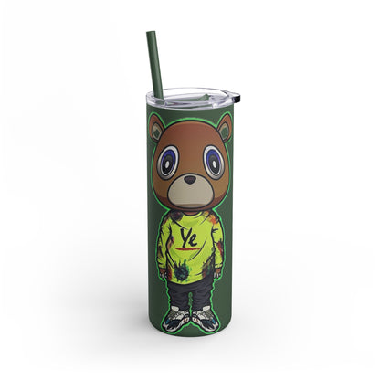 Ye Bear Tumbler, Cute Cartoon Drinkware, Funny Gift for Fans, Perfect for Birthdays & Holidays, 20oz Skinny Cup