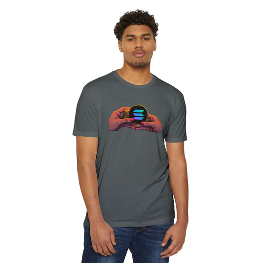 Solana Hands Unisex Jersey T-shirt, Graphic Tee, Trendy Apparel, Gift for Him/Her, Casual Wear, Perfect for Tech Lovers