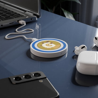 Quake Wireless Charging Pad: Personalized Goat Design, Eco-Friendly Tech Accessory, Ideal for Home, Office, Gifts, and Holidays
