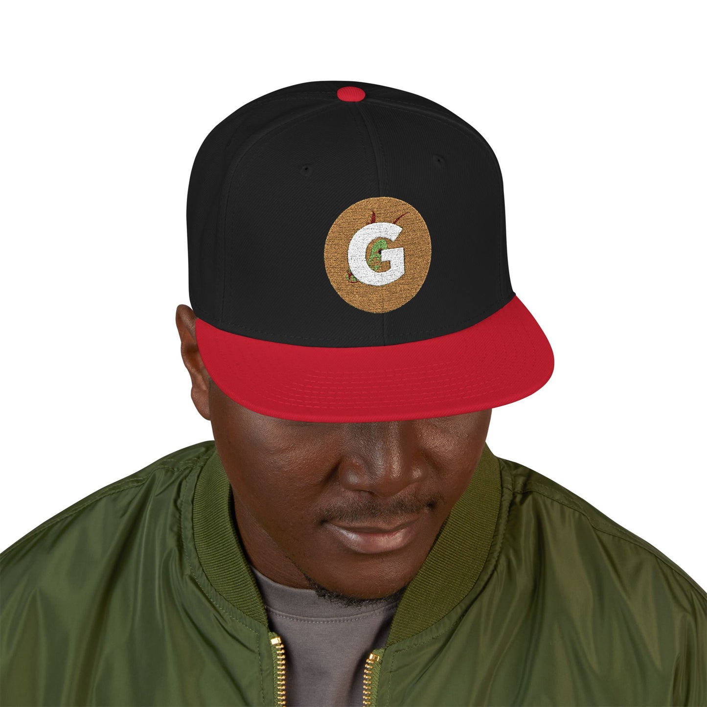 Custom Goat Embroidered Snapback Cap, Trendy Hat, Streetwear Accessory, Gift for Him, Casual Headwear, Sports Cap, Logo Hat
