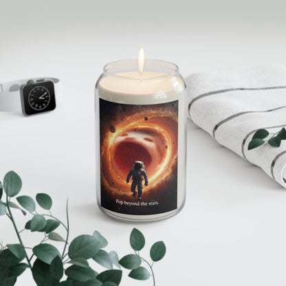 POPCAT Astronaut Space-Themed Scented Soy Candle: Pop Beyond the Stars | Aroma Therapy, Home Decor, Gift for Space Lovers