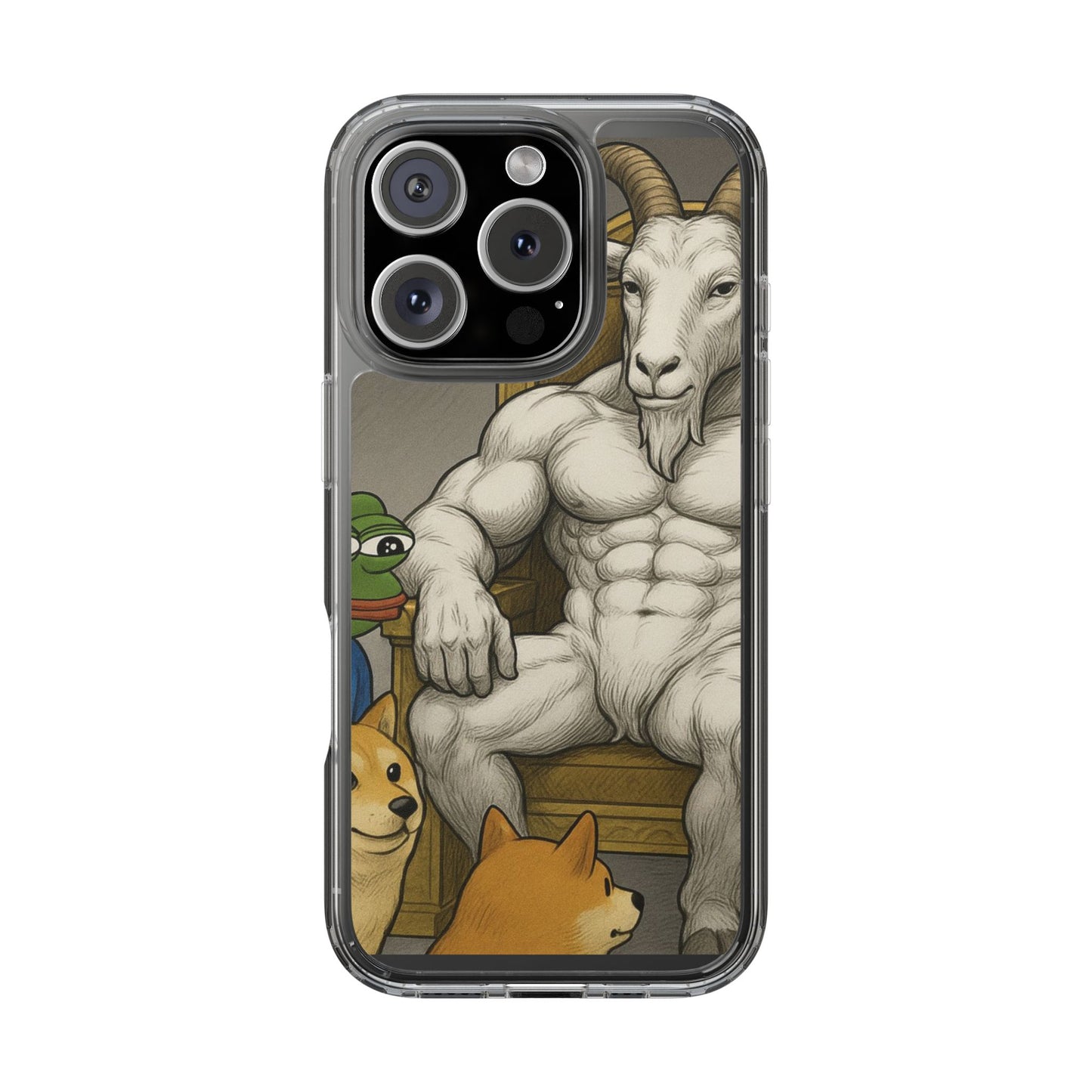 Whimsical Clear Phone Cases with Goat Design - Perfect Gift for Animal Lovers, Unique Phone Accessories, Fun Cell Phone Cases, Quirky [...]