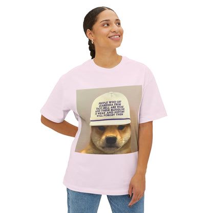 WIF Humorous Dog-Themed Oversized Tee, Casual Graphic Shirt, Gift for Pet Lovers, Funny T-Shirt, Unisex Boxy Tee