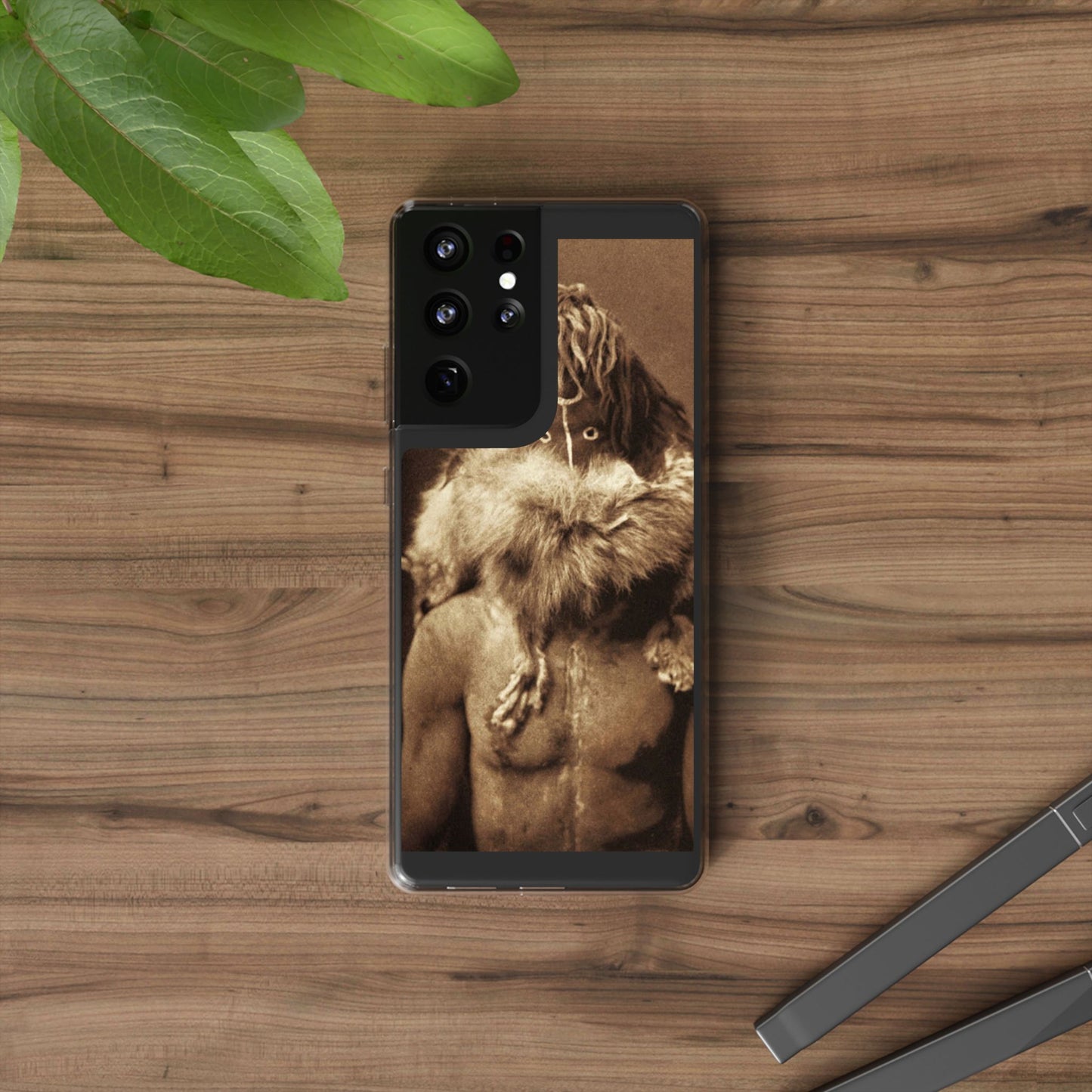 Yei Vintage Art Phone Case, Clear Case, Unique Gift for Art Lovers, Bohemian Style, Customizable Phone Cover, Trendy Accessories