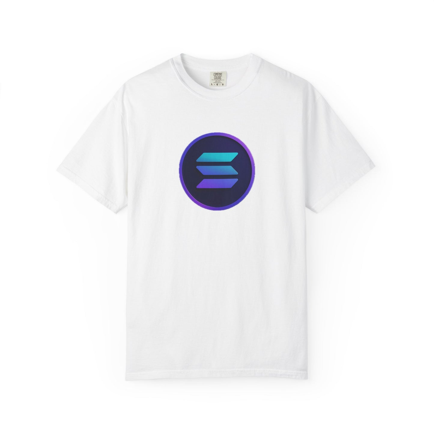 Solana Stylish Garment-Dyed T-Shirt with Colorful Logo, Trendy Graphic Tee, Casual Wear, Everyday Comfort, Perfect Gift Idea