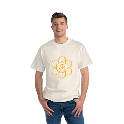 Trench Merch Short-Sleeve T-Shirt with Hexagon Design, Casual Tee for Every Day, Graphic Shirt for Gifts, Summer Wear, Unisex Apparel
