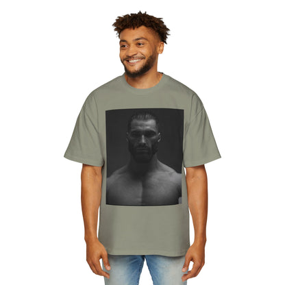 GIGA Stylish Men's Oversized Tee for Comfort Lovers, Casual Wear, Street Style, Gift for Him, Trendy Tee with Gigachad Design