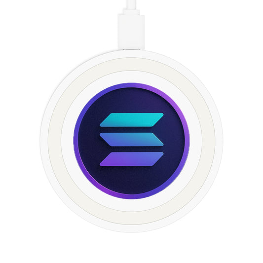 Solana Sleek Wireless Charging Pad for Modern Tech Lovers, Fast Charger, Desk Accessory, Birthday Gift, Minimalist Decor, Eco-Friendly Charging